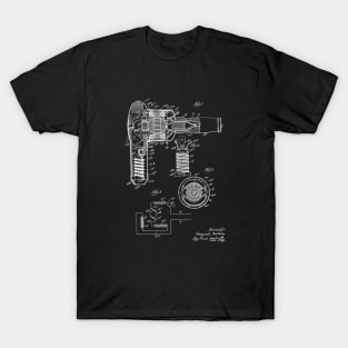 Hair Dryer Vintage Patent Drawing T-Shirt